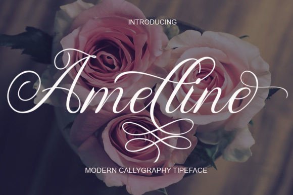 Amelline: A Modern Calligraphy Font for Natural Design