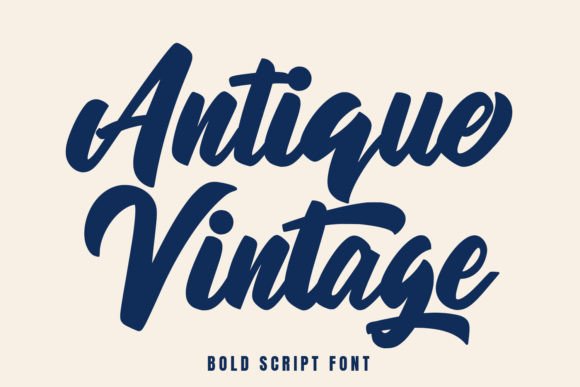 Antique Vintage: Mastering the Bold Brush Script Font