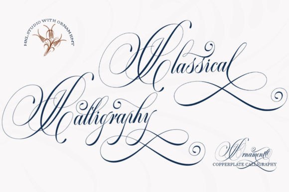 Classical Calligraphy: A Font That Blends Vintage Charm with Modern Polish