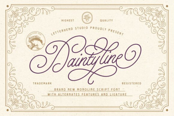 Daintyline: A Modern Script for Timeless Branding