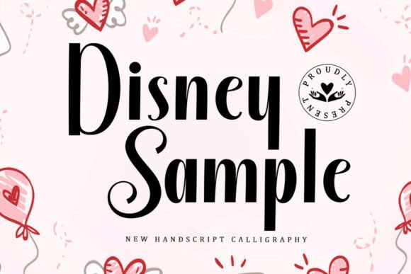 Disney Sample: A Script Font for Elegant Branding