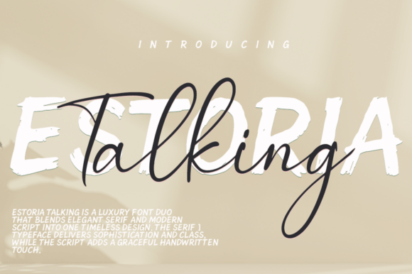 Estoria Talking Duo: A Font Pair for Timeless Design