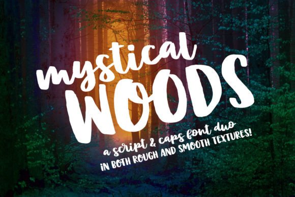 Mystical Woods: An Inky Script and Caps Font Duo
