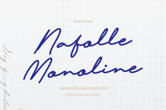 Nafolle Monoline: The Script Font for Signature Sophistication