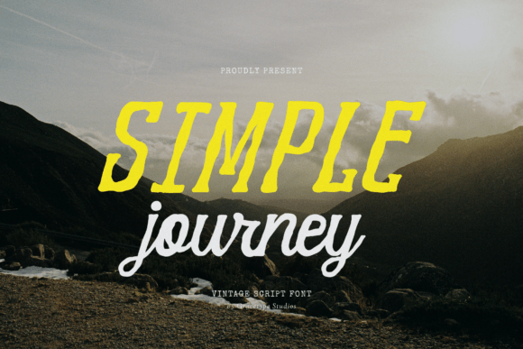 Simple Journey: A Vintage Script Font for Authentic Design