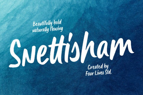 Snettisham: The Handwritten Script Font with Bold, Natural Character